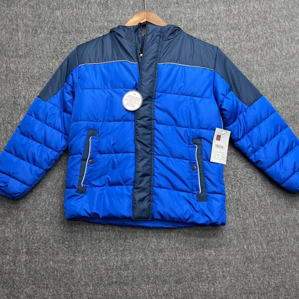 Swiss Tech Boys Puffer Jacket Hooded‎ Medium 8 Kids Youth